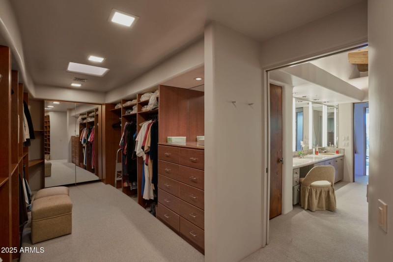 Primary walk-in closet