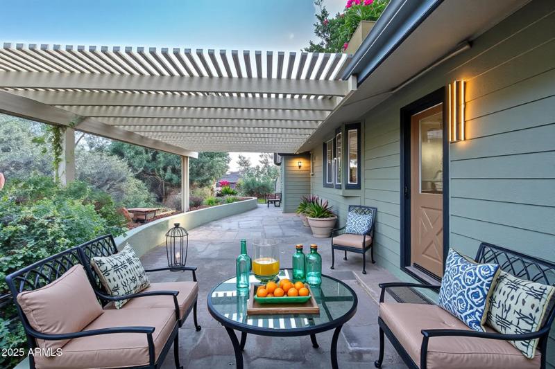 Rear patio off kitchen/dining
