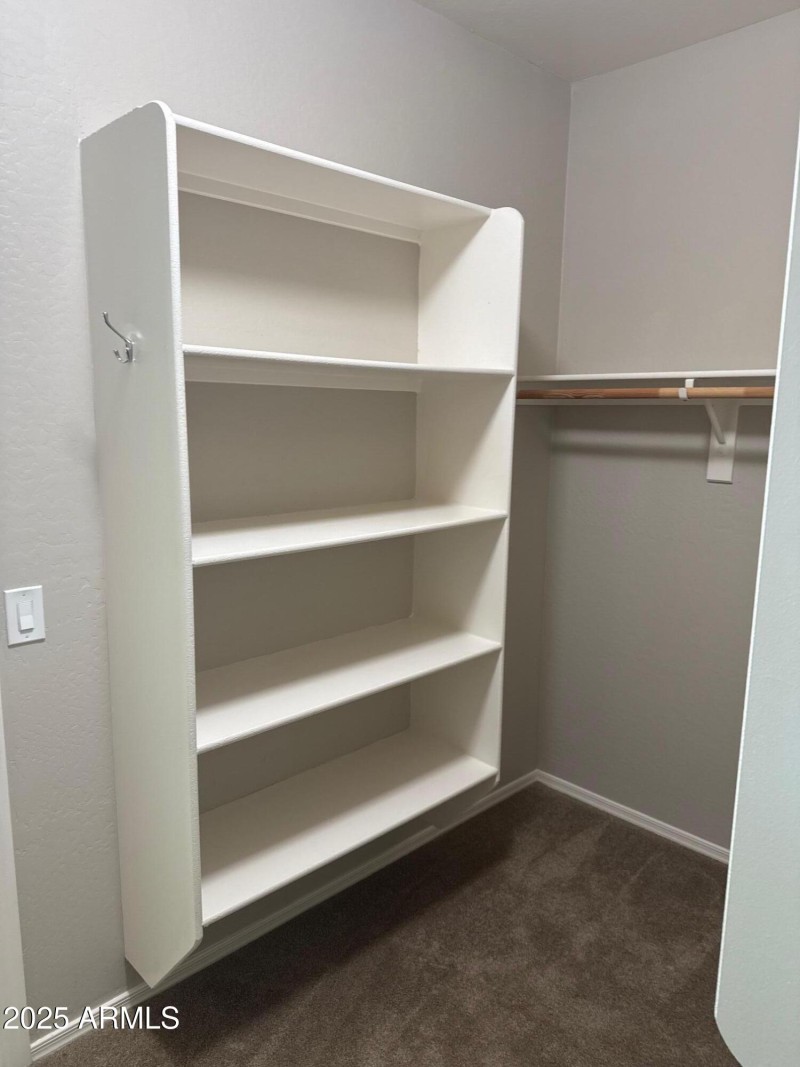 Master suite walk in closet