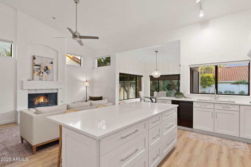 Kitchen Opens ot Family Room