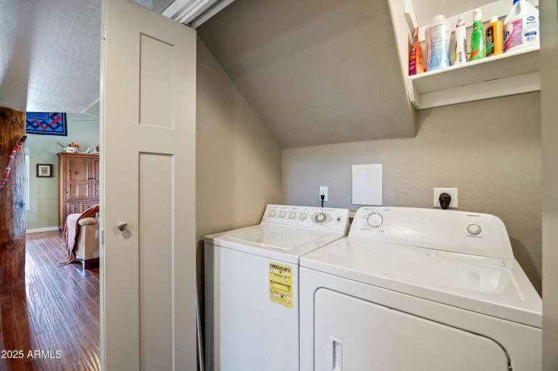 Laundry in Hall Closet