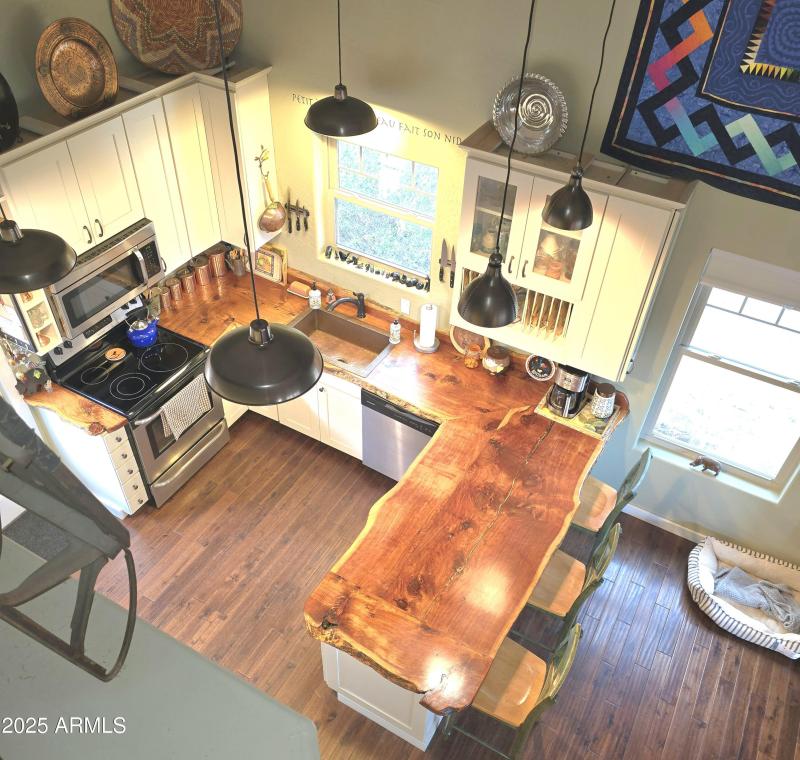 Loft View of Kitchen