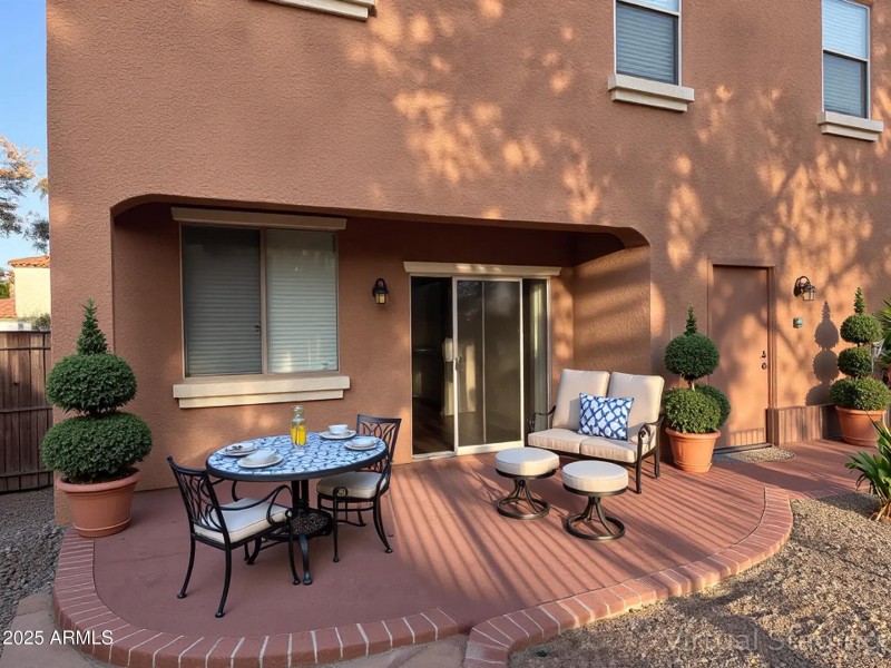 Sawmill back porch staged