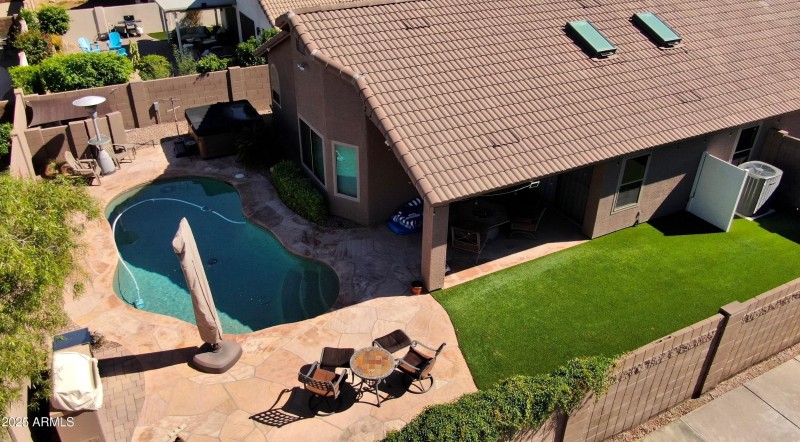 Aerial View - Backyard