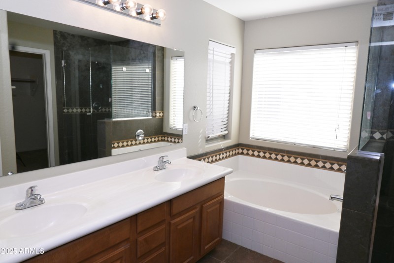 Primary bath soaking tub