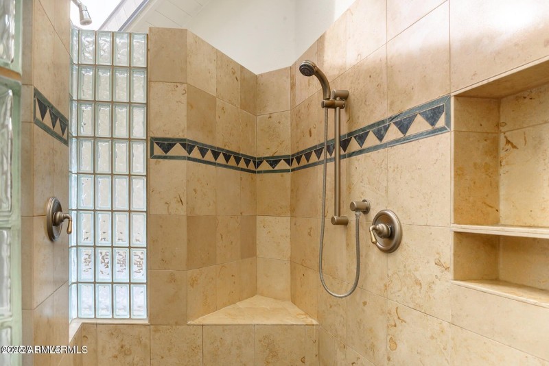 Updated master shower