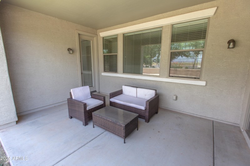 Back patio facing north