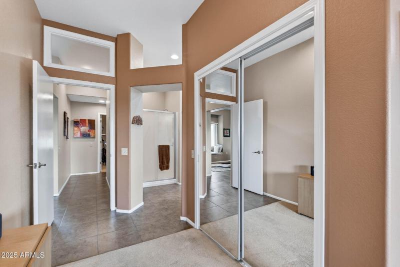 Owner's Suite toward closet & bath