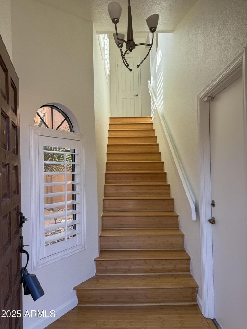 Stair going upstair to unit