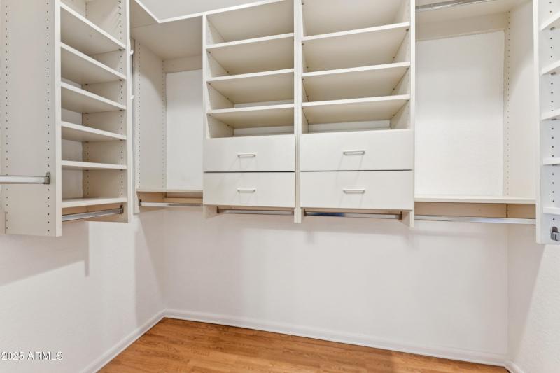 Primary Custom Walkin Closet