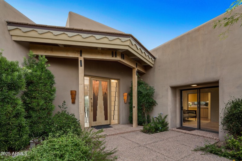 Enclosed Courtyard & Office Entrance