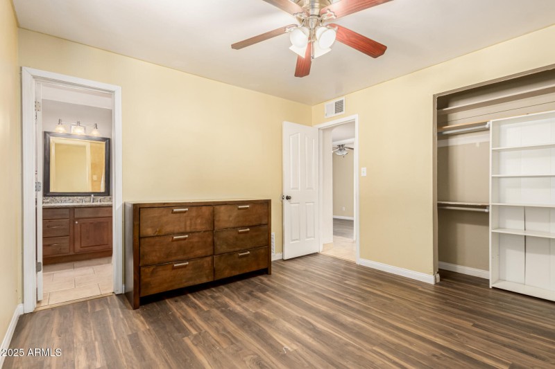 Primary suite with bathroom