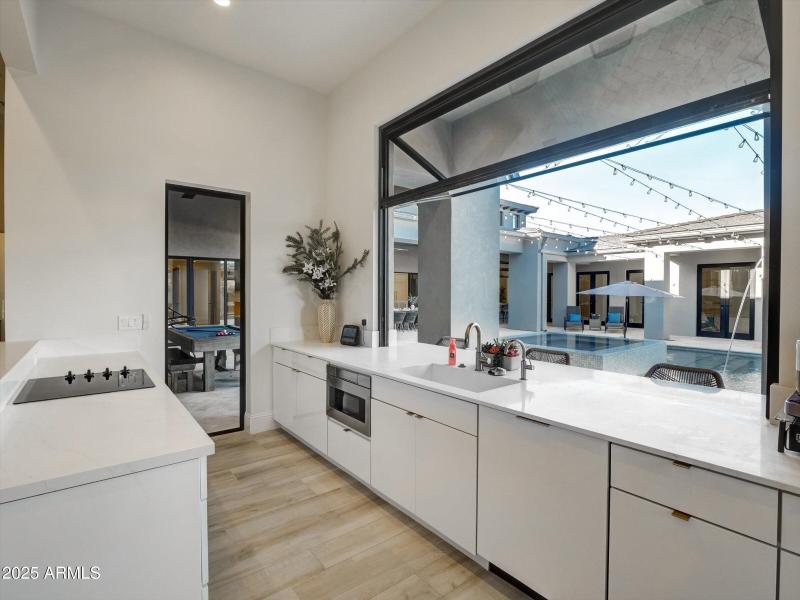 Full kitchen in attached casitas