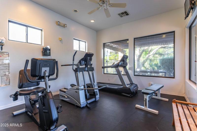 Neighborhood fitness room