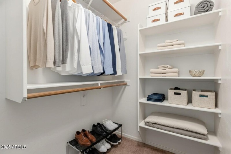 Primary Closet Virtual Staging