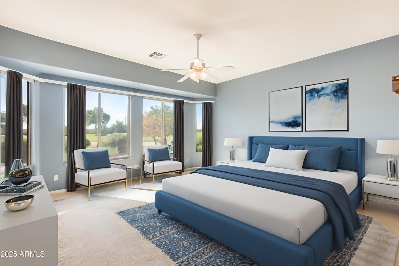 Primary Bedroom - Virtually Staged