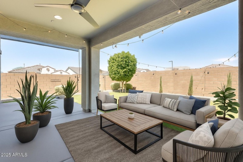 Back Patio - Virtually Staged