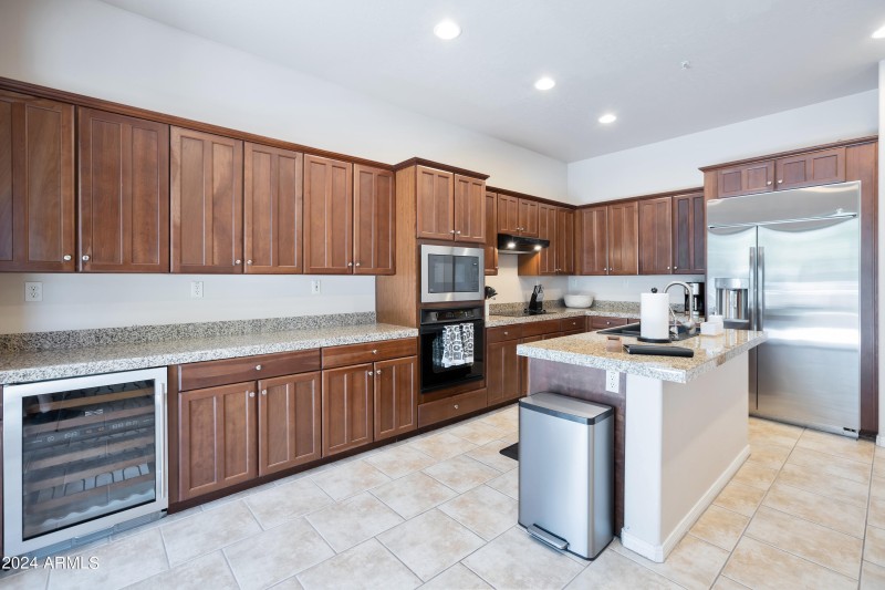 Tons of Cabinets and wine fridge