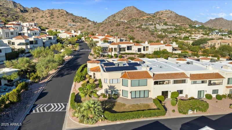 EXTERIOR FACING NORTH TOWARD MOUNTAINS