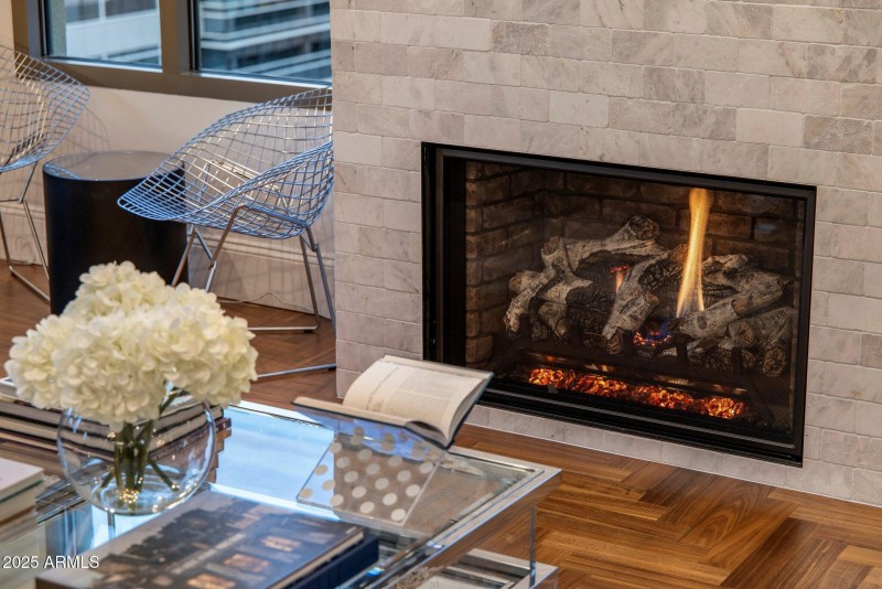 Living Area Fireplace