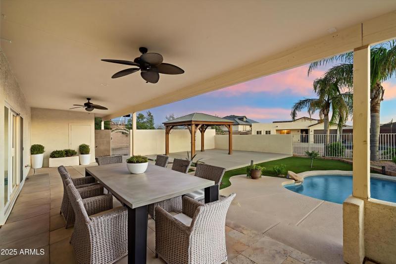 Expansive Covered Patio w/ Fans