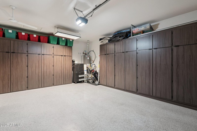 Garage W/New Cabinets