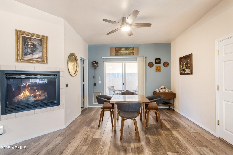 Dining Room and Fireplace