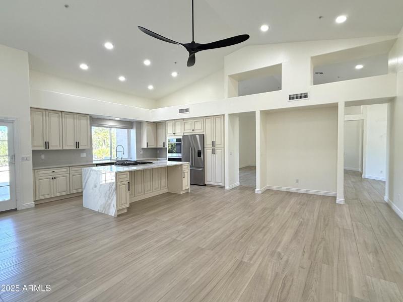 Kitchen and Family Room, Hallway