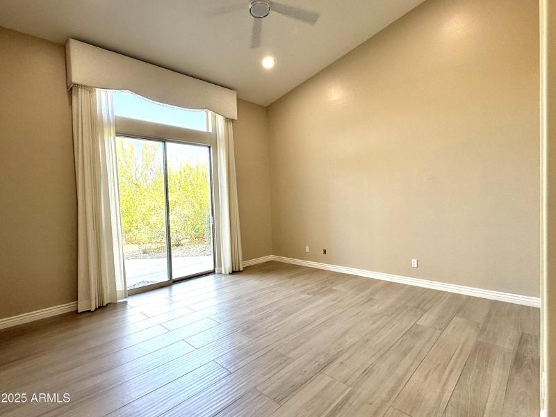 Primary Bedroom with Backyard Access