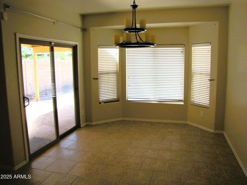 Sliding door to backyard