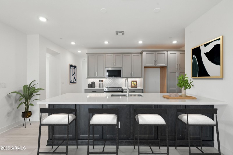 Virtually Staged Kitchen