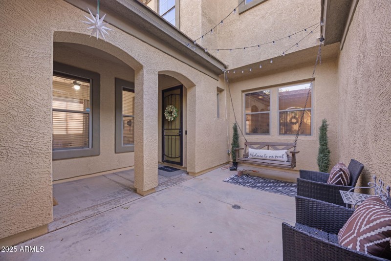 3 - Front Courtyard Porch Swing