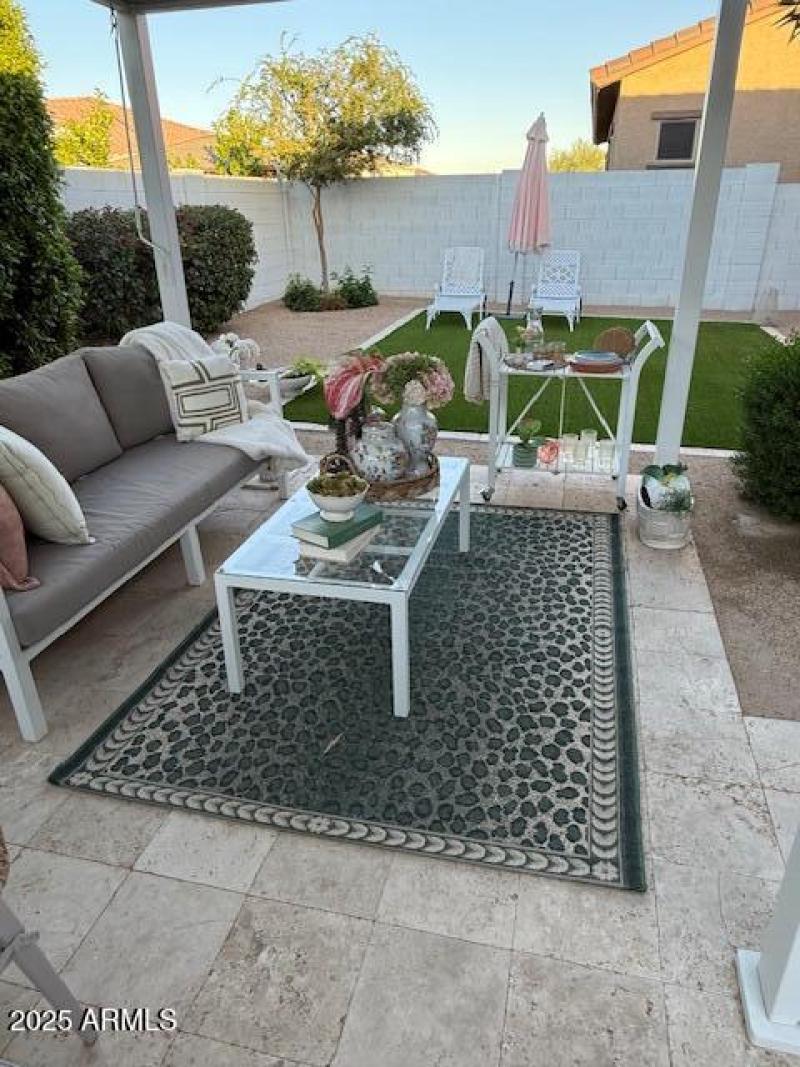 Covered Seating area at rear yard upd