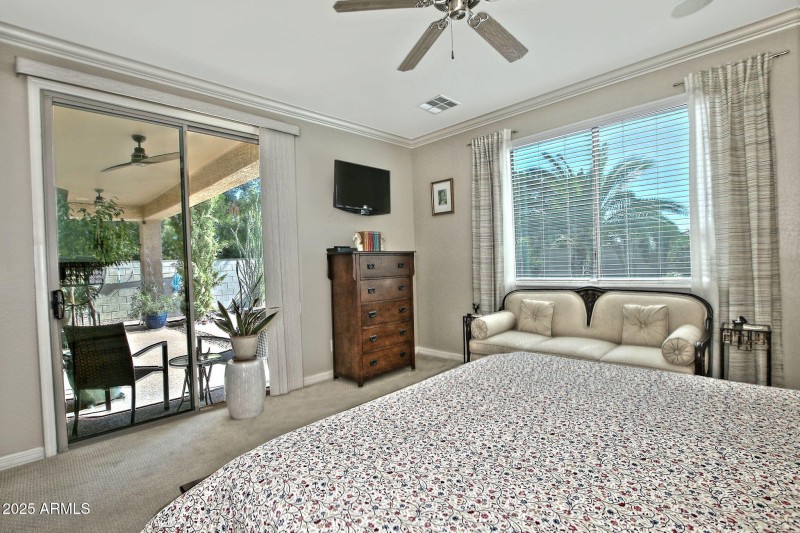 Natural Sunlight in Primary bedroom