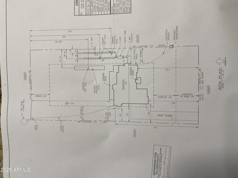 site plan with boundary outline