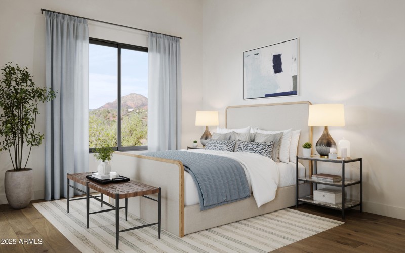 Guest Bedroom Interior Rendering