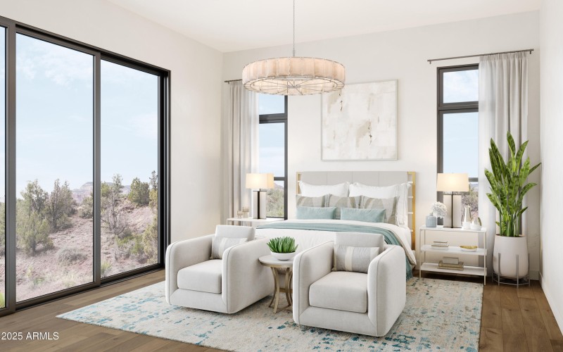 Primary Bedroom Interior Rendering