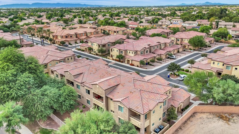 drone view of Carino Villas