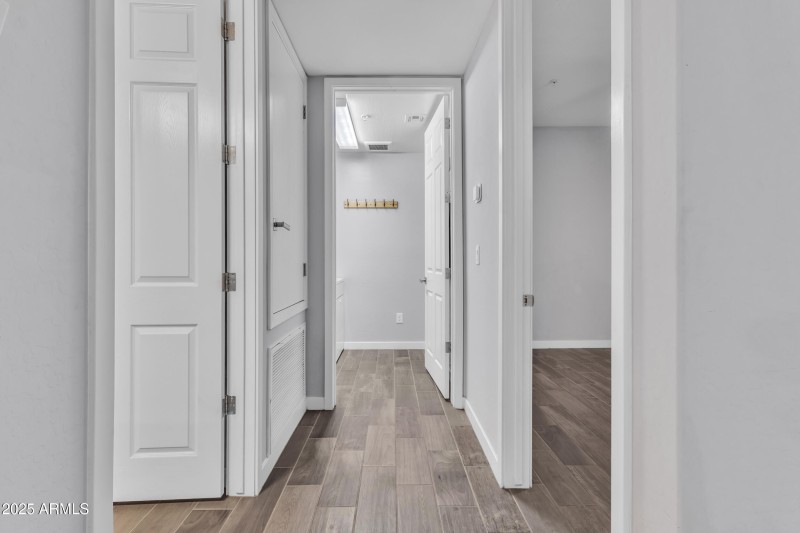 Hallway to laundry room