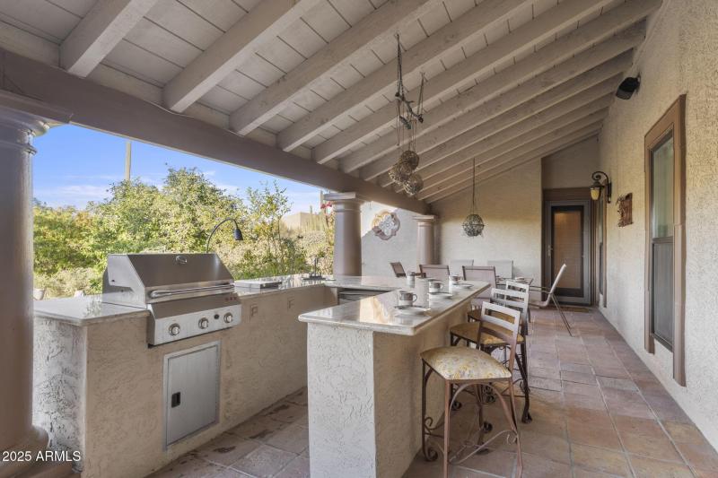 Fireplace near pool/spa/ waterfalls