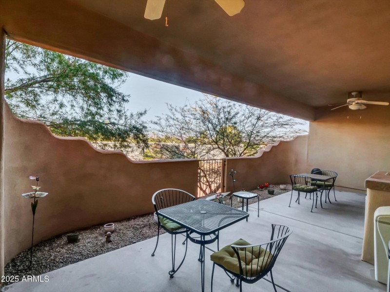 Looking out from patio