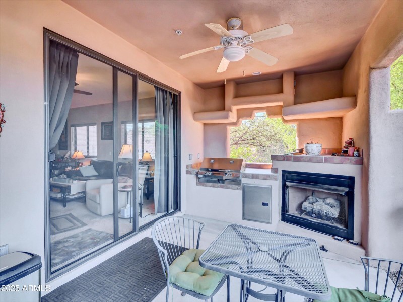 Patio Fireplace and BBQ