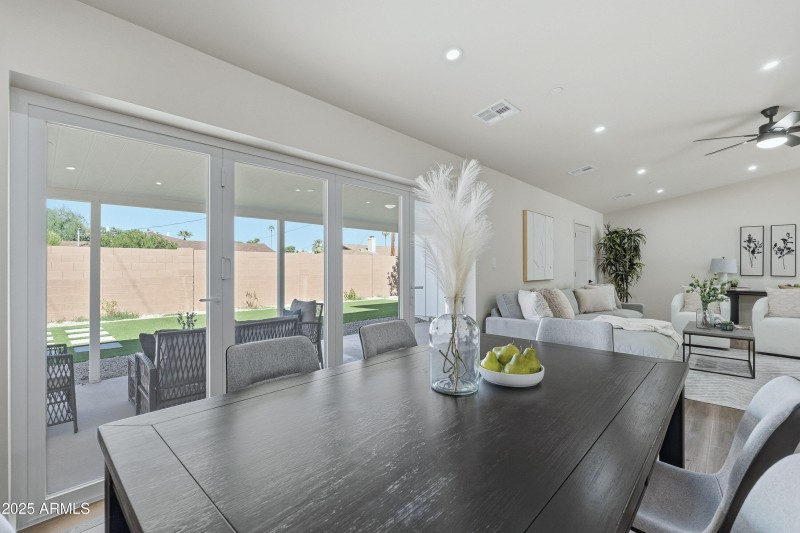 12' accordion Glass Door