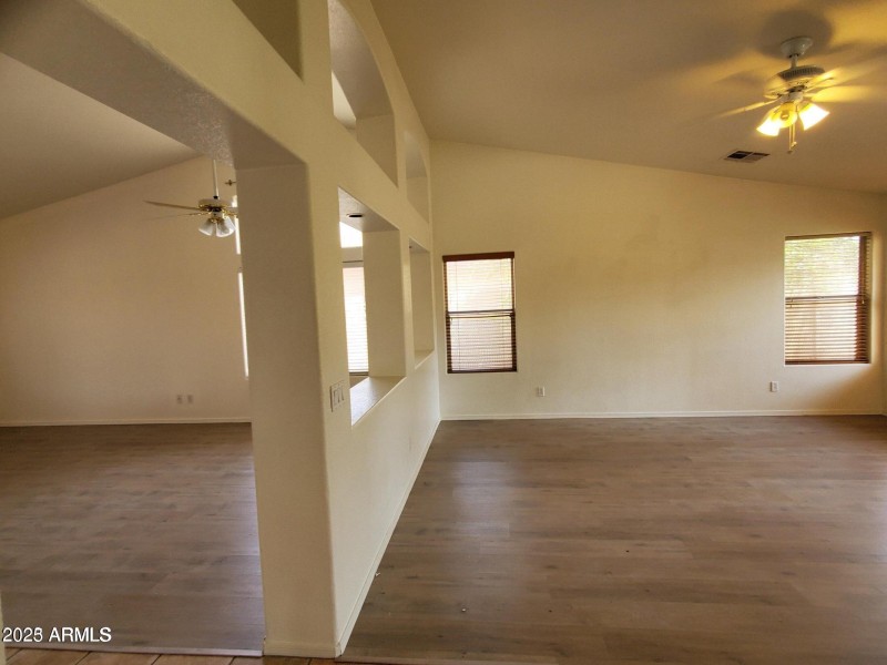 Formal dining in front room view