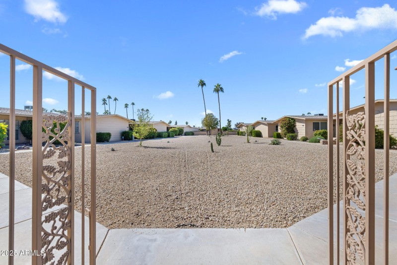 Back gate courtyard entry