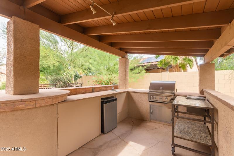 Covered cooking space