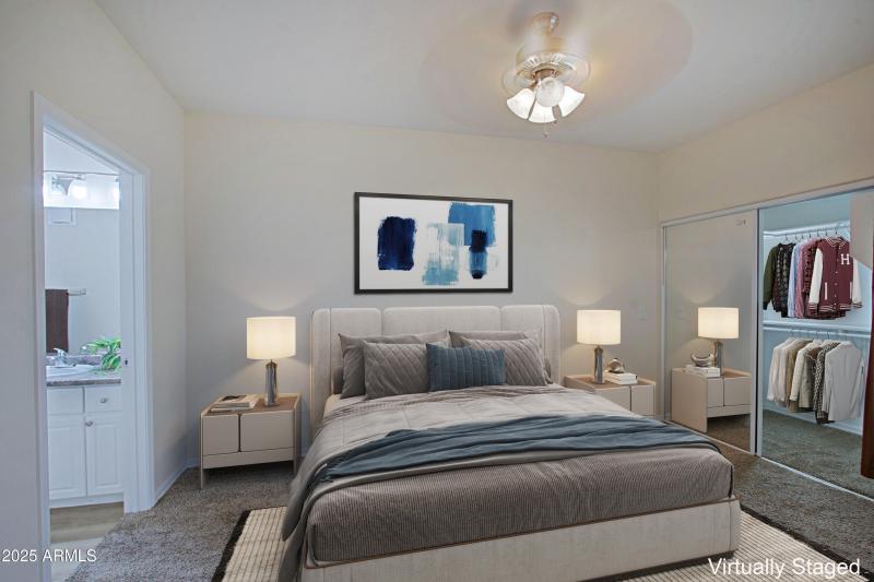 Master Bedroom Staged