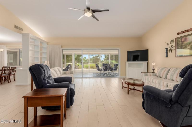 Tile flooring throughout