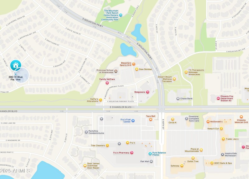 Shopping and Resturants Locations