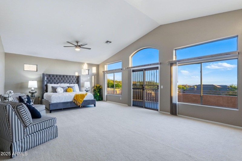 Giant Master Bedroom with balcony